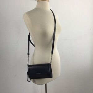 Karl Lagerfeld Connie Black Smoke Crossbody/clutch Bag NWT